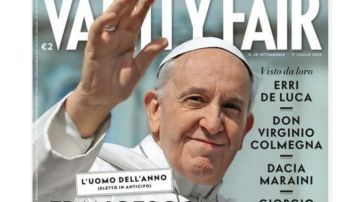Portada de la edición italiana de la revista Vanity Fair con el Papa Francisco.
