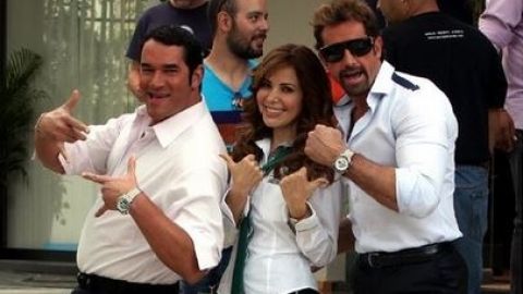 Eduardo Santamarina, Gloria Trevi y Gabriel Soto, en 'Libre para amarte'.