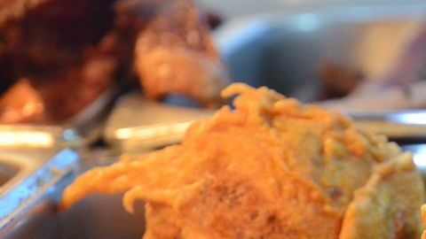 Papa rellena de carne de la "Gata Golosa".