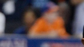 'Espero ser algún día como tú', dijo Pérez (d) a Rivera tras recibir sus lanzamientos en el Juego de Estrellas.