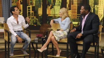 Marc Anthony durante su participación en el programa “Live with Kelly and Michael”, que transmite en las mañanas la cadena ABC.