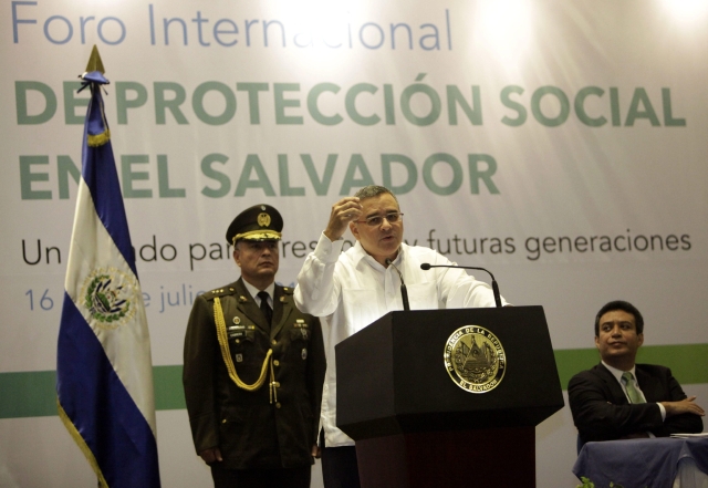 El presidente de El Salvador, Mauricio Funes.