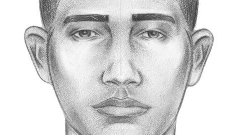 Boceto del sospechoso de agredir a una mujer en Queens.