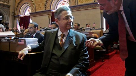 El presidente de la Cámara, Sheldon Silver (izquierda).
