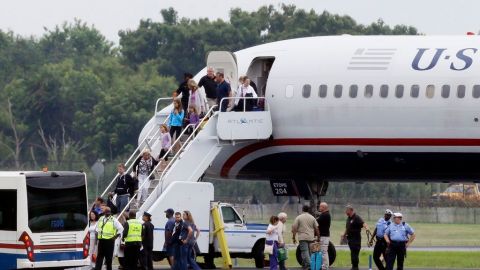 Los pasajeros fueron evacuados de la aeronave.