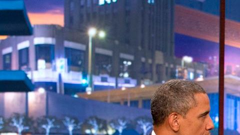 El presidente Barack Obama apareció anoche en el programa "The Tonight Show" del popular presentador Jay Leno.