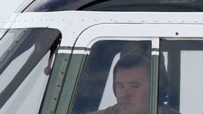 Los Obama a su llegada a la Base Andrews.