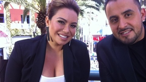 Chiquis y Juan Rivera, hija y hermano de la fallecida Jenni Rivera, el pasado viernes.