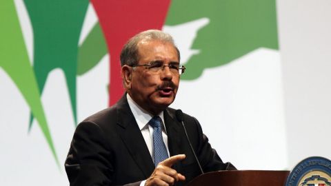 Danilo Medina en un acto del programa "Quisqueya aprende contigo".