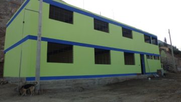 La escuela primaria Jorge Guevara Mellado, en Huarochirí, Perú.