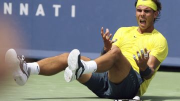 Rafael Nadal celebra su victoria sobre John Isner en Cincinnati.