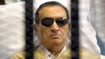 Hosni Mubarak en prisión.