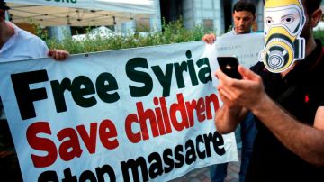 En varias partes del mundo se multiplican las protestas en contra del régimen sirio de Bashar al-Assad.