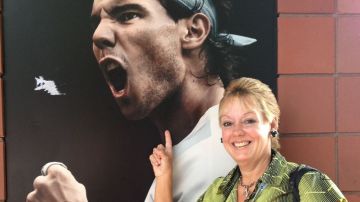 La venezolana Natalia San Andrés no esconde su admiración por el tenista español Rafael Nadal.