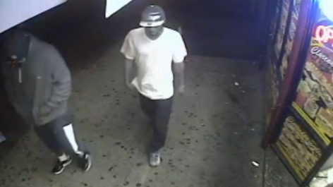 Uno de los sospechosos del tiroteo, registrado entre Clarendon Road y la Avenida Flatbush.