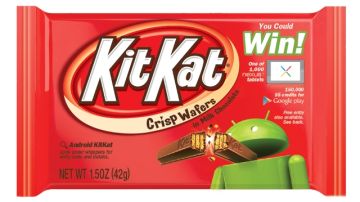 El Android será promovido con la conocida canción "Gimme a Break", que se usa para publicitar el chocolate Kit Kat en Estados Unidos.