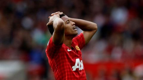 Nani le agradece a Moyes.