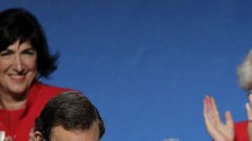 Los voceros de la candidatura madrileña.