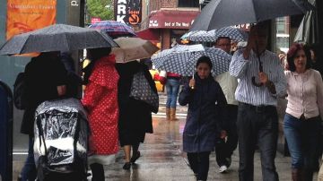 Las lluvias llegarán esta tarde a la ciudad, precisamente cuando millones de neoyorquinos se movilizan para retornar a sus hogares después de la jornada laboral.