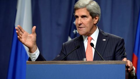 El Secretario de Estado estadounidense, John Kerry.