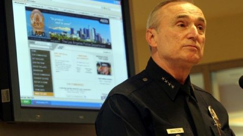 William Bratton ha sido Comisionado de Policía de NY y jefe del LAPD.