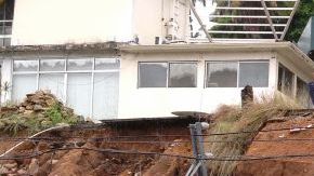 Parte del puerto de Acapulco afectado por la tormenta tropical “Manuel”.