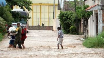 Efectos de tormenta Manuel en Chilpancingo, Guerrero.