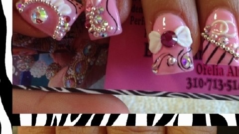 Uñas estilo Sinaloa.