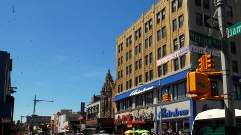 Vecindario Jamaica  en Queens, NYC.