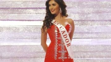 Miss Ecuador Laritza Parraga durante la final. Las representantes de varios países latinoamericanos se mostraron contentas de haber vivido estos días en Indonesia.