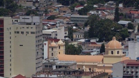 Vista panorámica de la capital hondureña que estuvo de fiesta.