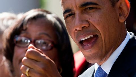 El presidente Barack Obama apareció en el jardín de rosas de la Casa Blanca para reaccionar sobre el cierre de Gobierno.
