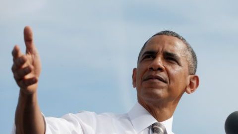 Obama culpó a Boehner y a los republicanos por el cierre parcial del gobierno, en un acto realizado en una empresa constructora en Rockville, Maryland.