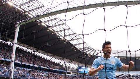 Así se vieron las acometidas del 'Kun' en el Ettihad Stadium.