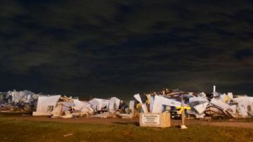 Varios edificios afectados en la zona de Wayne, Nebraska.