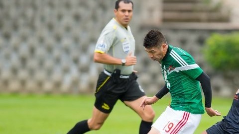 El delantero del Santos Laguna, Oribe Peralta, estuvo con la alineación titular del Tricolor