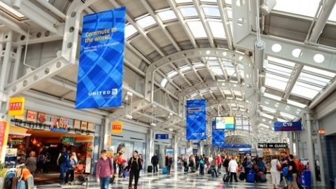 El aeropuerto internacional O’Hare es uno de los más concurridos en Chicago.