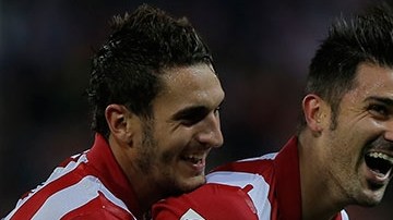 Gran actuación tuvo el exbarcelonista, David Villa, en el triunfo del Atlético de Madrid.