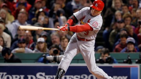 Carlos Beltrán, uno de los bates que puede decidir esta Serie Mundial a favor de los Cardenales.