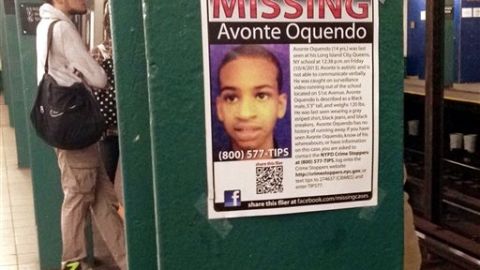 Avonte Oquendo mide 5'3" y pesa 125 libras.