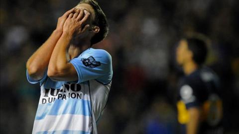 En la imagen, el jugador Luciano Vietto de Racing Club.