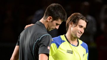 Djokovic y Ferrer al final del match.