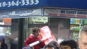 El candidato demócrata Bill de Blasio en El Bronx