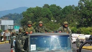 El Ejército Mexicano reforzó la seguridad en la zona luego de registrarse tiroteos.