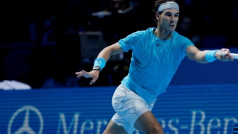 Rafael Nadal venció a su paisano David Ferrer en dos sets 6-3 y 6-2.