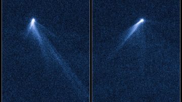 El asteroide, nombrado P/2013 P5, rota  de tal manera que su superficie se está desprendiendo.