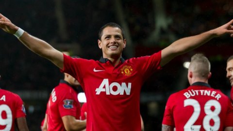 Javier Hernández, delantero mexicano del Manchester United