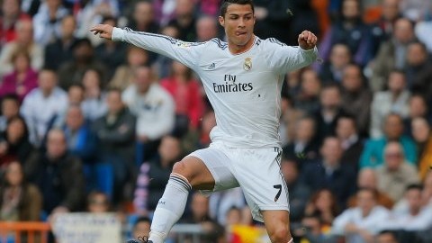 Cristiano Ronaldo consiguió tres anotaciones en la goleada del Real Madrid