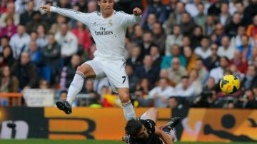 Cristiano Ronaldo consiguió tres anotaciones en la goleada del Real Madrid