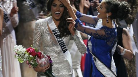 Gabriela Isler en un desfile del concurso de Miss Universo 2013.
